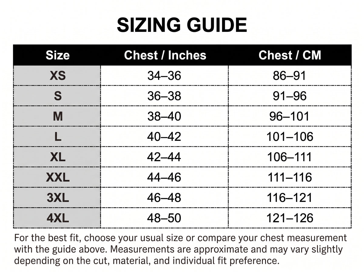 sizing guide